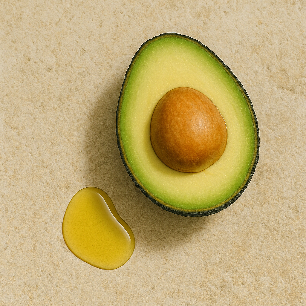 Avocado on a beige background